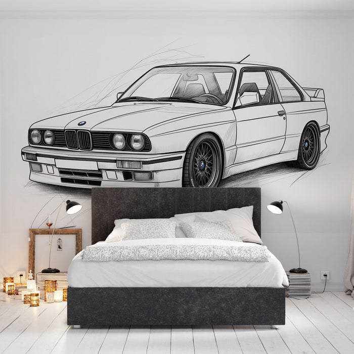 Papier peint voiture sportive | Design BMW classique