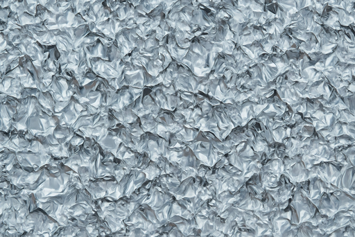Papier peint métallisé Texture argentée brillante