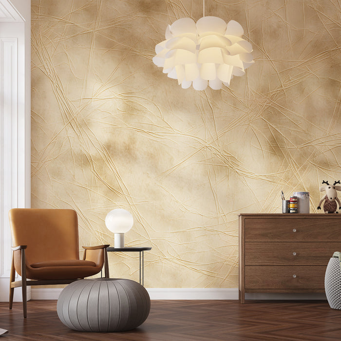Papier peint texturé beige | Élégance et simplicité