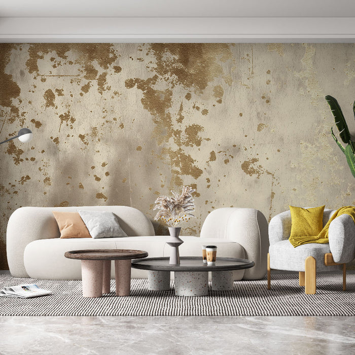 Papier peint texture dorée | Effet marbré et luxueux