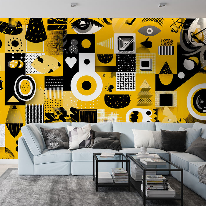 Papier peint abstrait | Design géométrique moderne