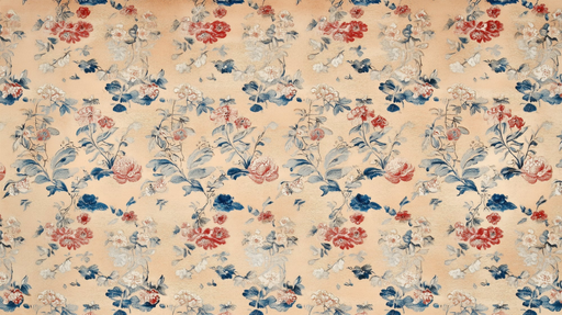 Papier peint floral Design vintage multicolore