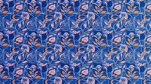 Papier peint floral bleu Design abstrait