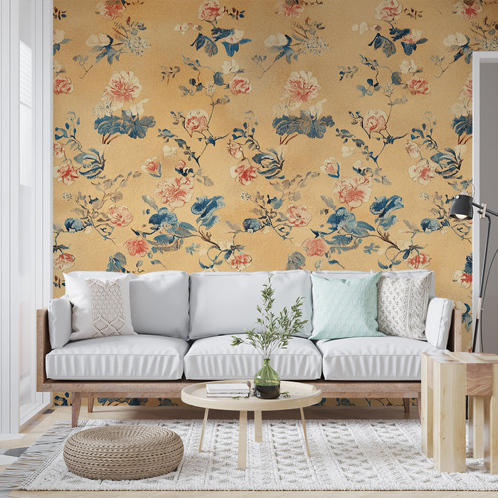 Papier peint floral | Douceur vintage