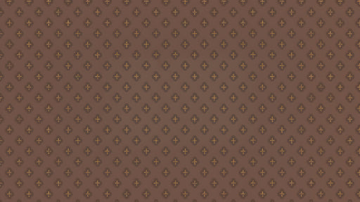 Papier peint motif floral Éléments dorés sur fond marron