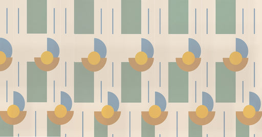 Papier peint géométrique Motif rétro moderne