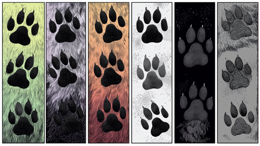 Papier peint empreintes Design multicolore artistique