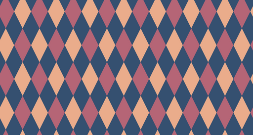 Papier peint losanges Rose et Bleu