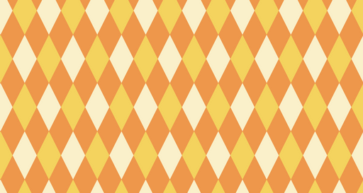 Papier peint losanges Orange et Jaune