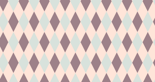 Papier peint losanges Motif rétro pastel