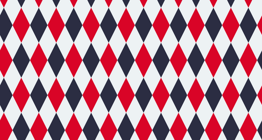 Papier peint losanges Rouge, noir et blanc