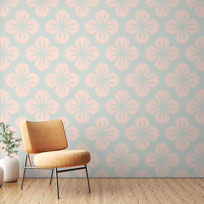 Papier peint floral | Design pastel élégant