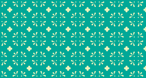 Papier peint floral Motif vintage vert et crème
