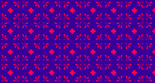 Papier peint floral Motif violet et rose éclatant