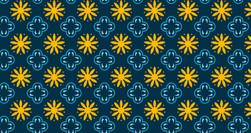 Papier peint floral géométrique Style moderne et coloré