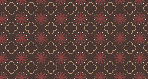 Papier peint floral géométrique Motifs rétro