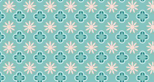 Papier peint floral géométrique Motifs pastel élégants