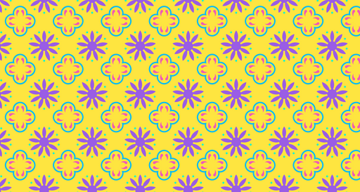 Papier peint floral Motifs colorés et vibrants
