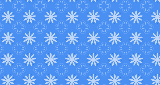 Papier peint floral Motif bleu et blanc