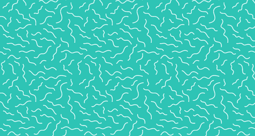 Papier peint ondulé Motif turquoise et blanc