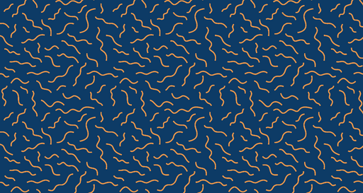 Papier peint ondulé Motif géométrique bleu et orange