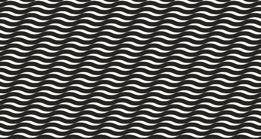 Papier peint ondes Motif noir et blanc