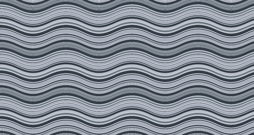 Papier peint ondulé Motifs géométriques gris et noir