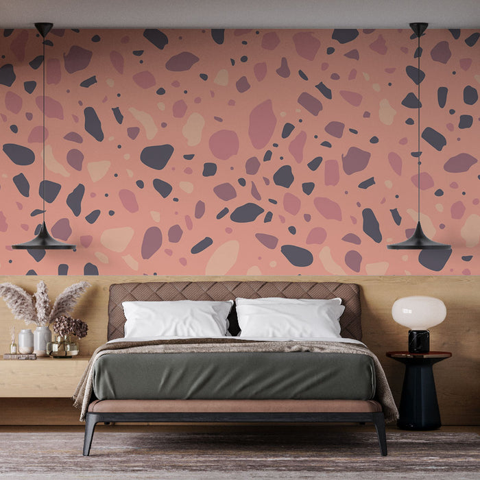 Papier peint terrazzo | Design moderne multicolore