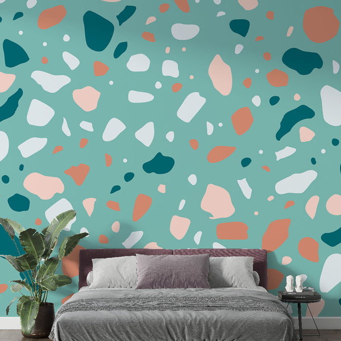 Papier peint terrazzo | Design coloré et moderne