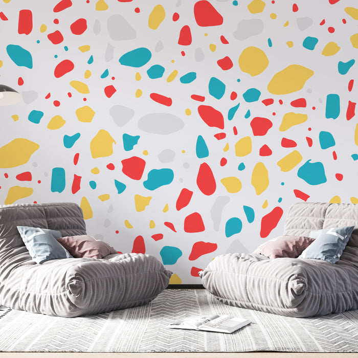 Papier peint terrazzo coloré | Design moderne et vibrant