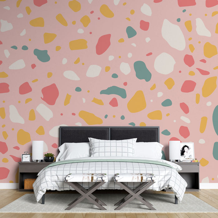 Papier peint terrazzo | Motif coloré et moderne