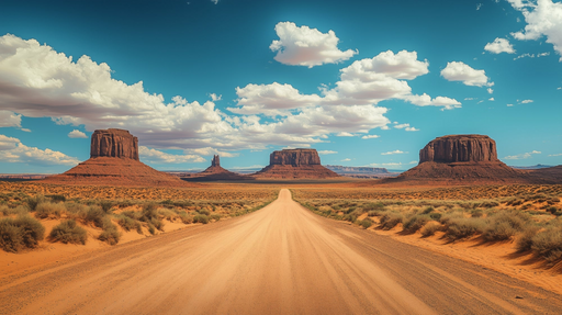 Papier peint désert Monument Valley Vue panoramique