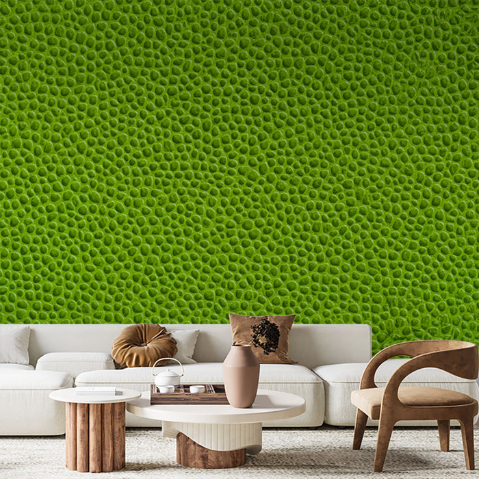 Papier peint Motif Texturé Vert | Apparence de Peau de Reptile