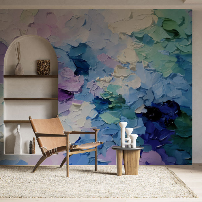 Papier peint abstrait | Harmonie de couleurs pastel