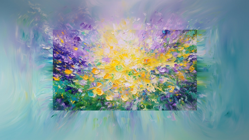 Papier peint éclat floral Explosion de couleurs