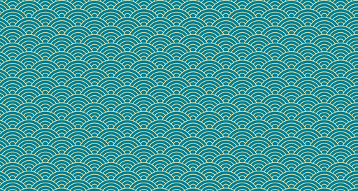 Papier peint motif vague Design bleu et beige