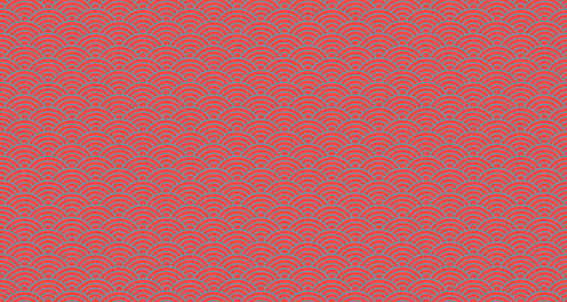 Papier peint motif géométrique Vagues corail et rose