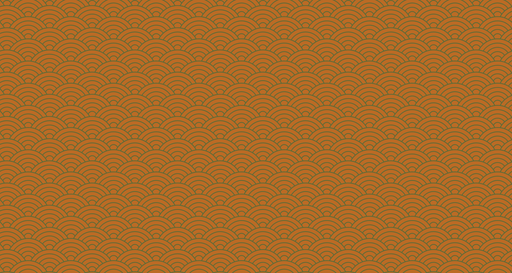 Papier peint motif vagues Design orange et noir