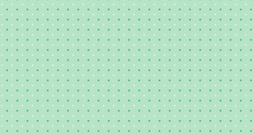 Papier peint étoilé Motif étoiles vertes sur fond menthe