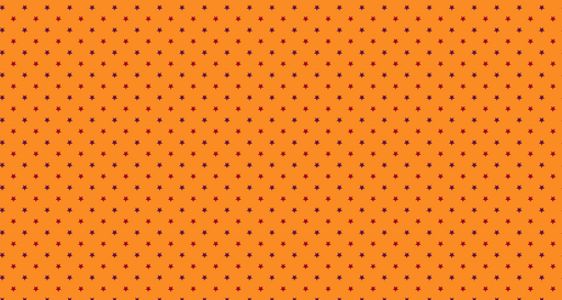 Papier peint étoiles Fond orange avec étoiles rouges