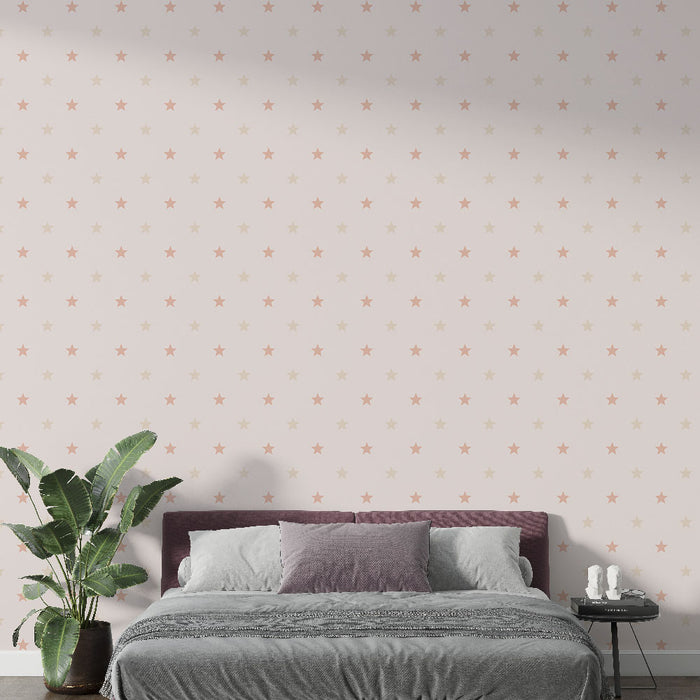 Papier peint étoiles | Design pastel délicat