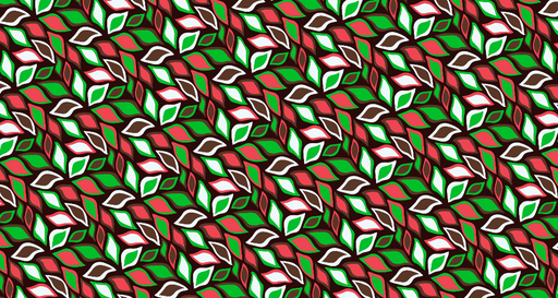 Papier peint feuilles multicolores Motif géométrique vibrant