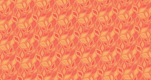 Papier peint feuilles tropicales Orange et Jaune