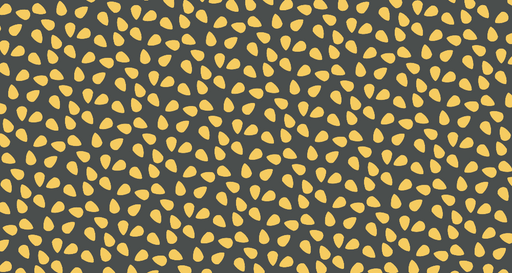 Papier peint graphique Gouttes jaunes sur fond sombre