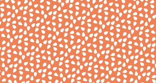 Papier peint motifs gouttes Design ludique orange et blanc