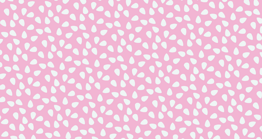 Papier peint gouttes Fond rose et motifs blancs