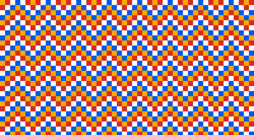Papier peint géométrique Motif en damier coloré