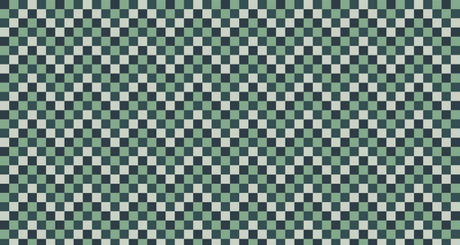 Papier peint damier Bleu marine et vert menthe