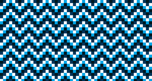 Papier peint géométrique Noir, blanc et bleu