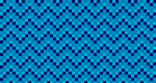 Papier peint géométrique Motif damier bleu